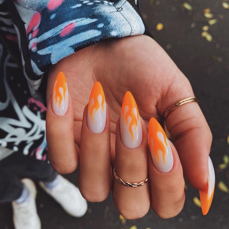 25 Fabulous Flame Nail Ideas To Make You The Hottest Girl - 187