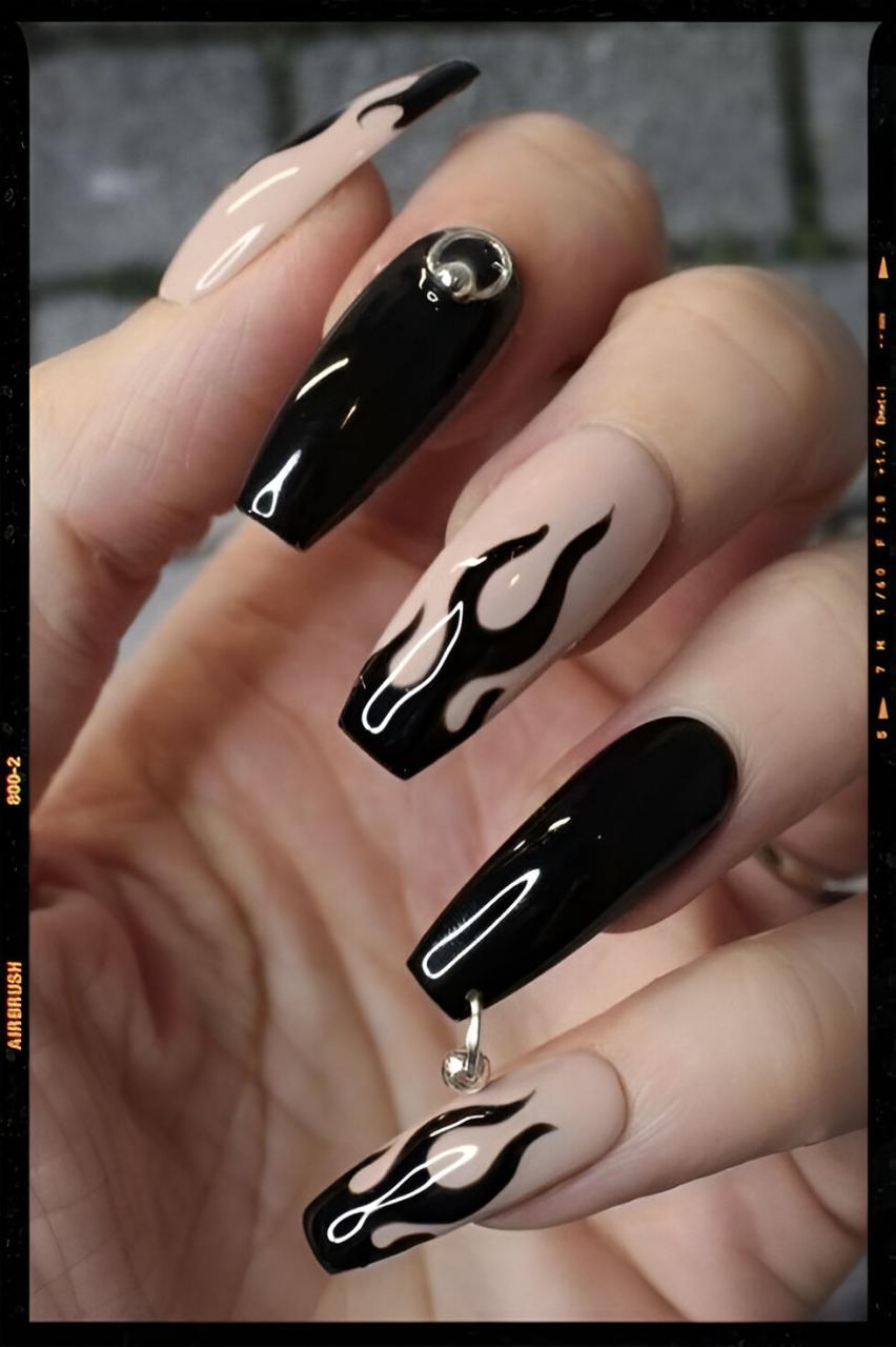 25 Fabulous Flame Nail Ideas To Make You The Hottest Girl - 189