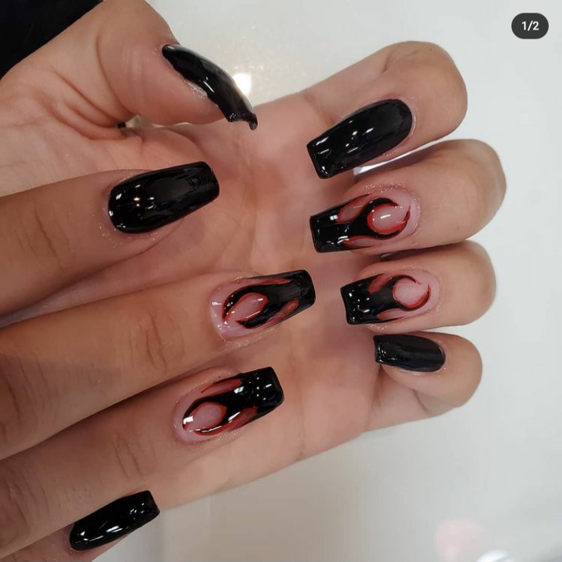 25 Fabulous Flame Nail Ideas To Make You The Hottest Girl - 201