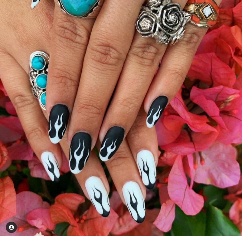 25 Fabulous Flame Nail Ideas To Make You The Hottest Girl - 209