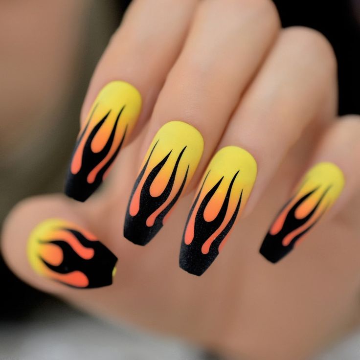 25 Fabulous Flame Nail Ideas To Make You The Hottest Girl - 163