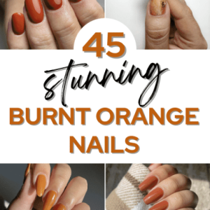 burnt orange nails pin