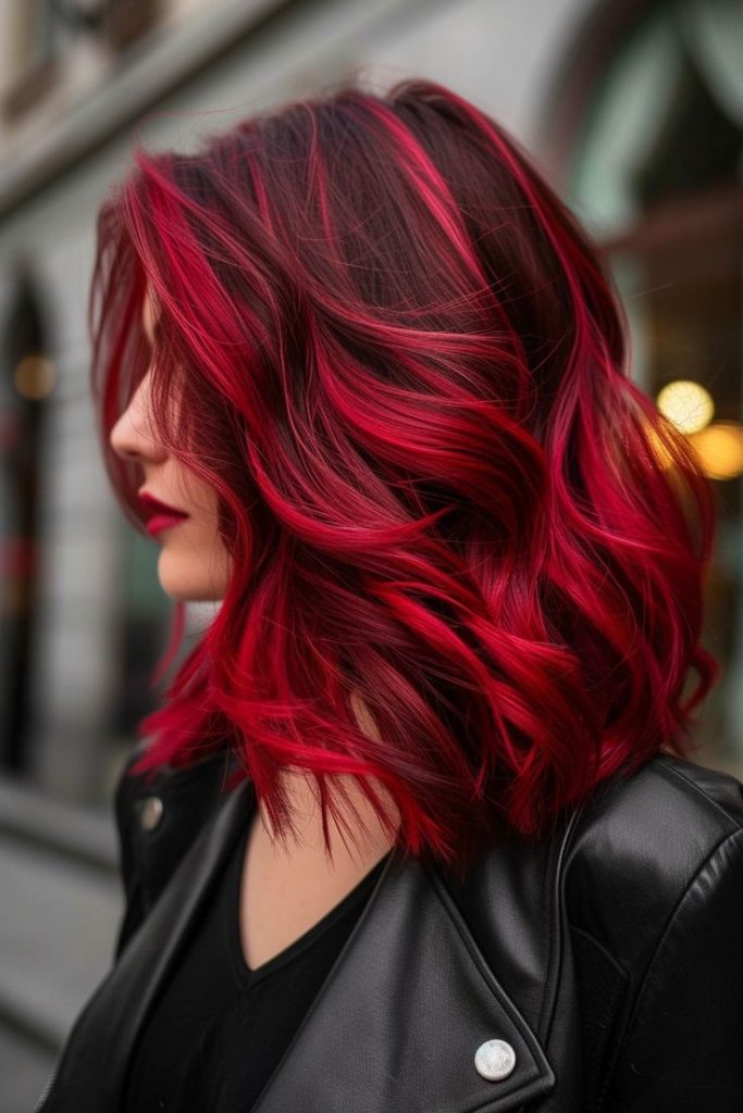 Red shade Hair Ideas
